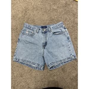 Vintage Style GUESS Shorts Womens Size 32 EUC High Rise Light Wash